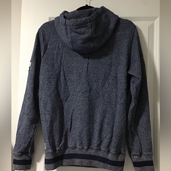 Navy Blue Maple Leaf Roots Hoodie - Picture 3 of 4